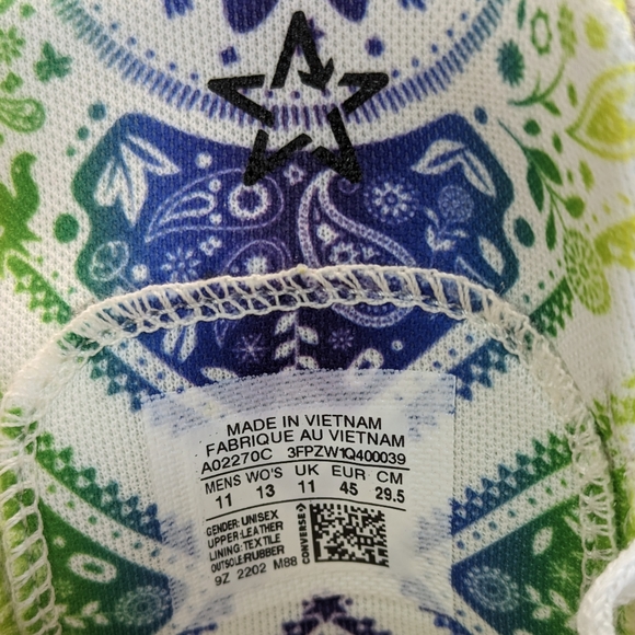 Converse One Star Low Pride Family Unity Leather Casual Sneakers Size Men's 11 - Picture 11 of 11